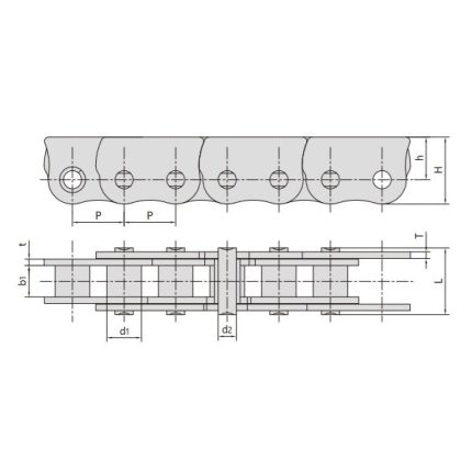 anti-bend chain for sliding window
