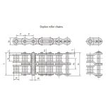 B series short pitch precision roller chains