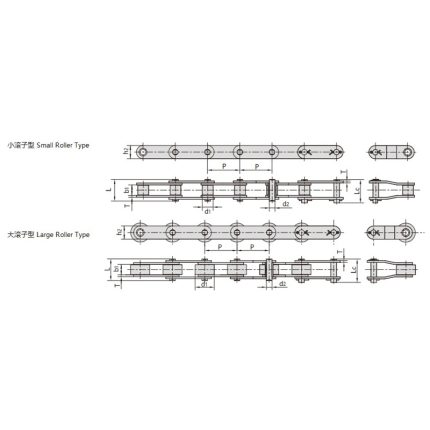 double pitch conveyor chain