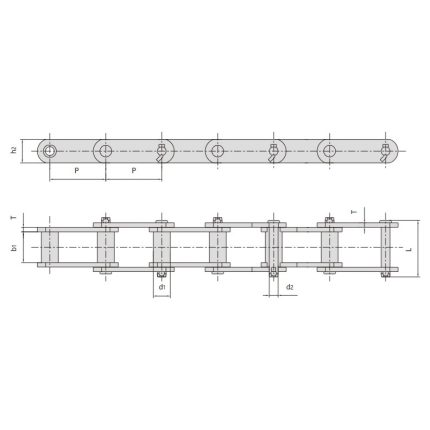 engineering steel bush chain