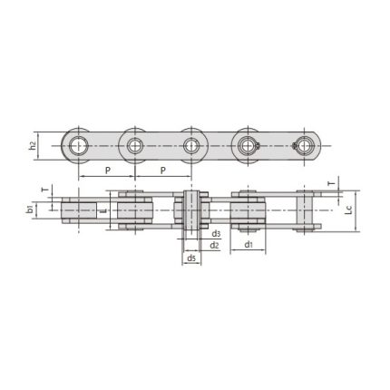 FVC series hollow pin conveyor chain