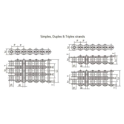 heavy duty series cottered type roller chain