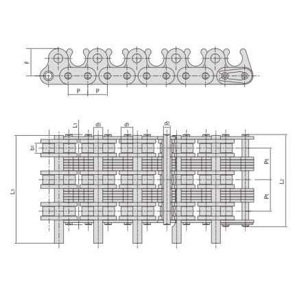 roller chain for textile machinery