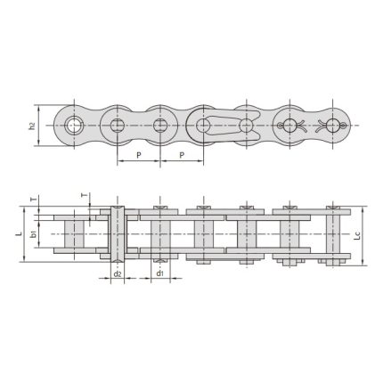 rollerless hoist chain