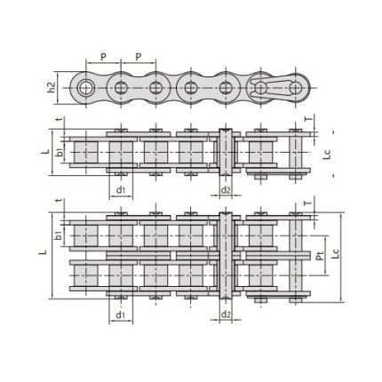 self-lubrication short pitch roller chain