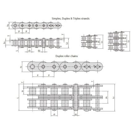 high strength short pitch roller chain