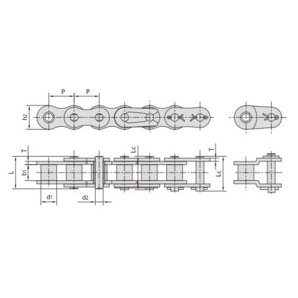 stainless steel short pitch roller chain