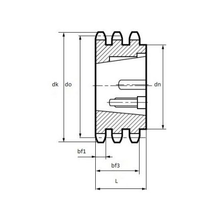 triplex taper lock sprockets type B