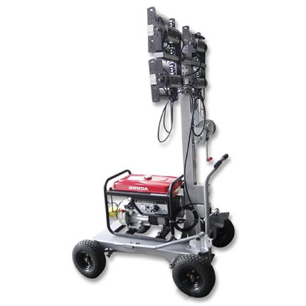 mobile gasoline lighting tower