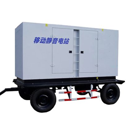 mobile silent diesel generator set