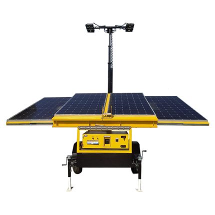 mobile solar lighting tower