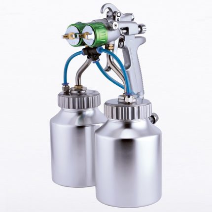 double nozzle spray gun