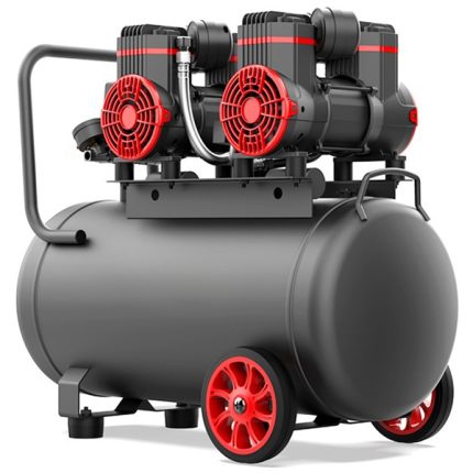 dual head oil free air compressor