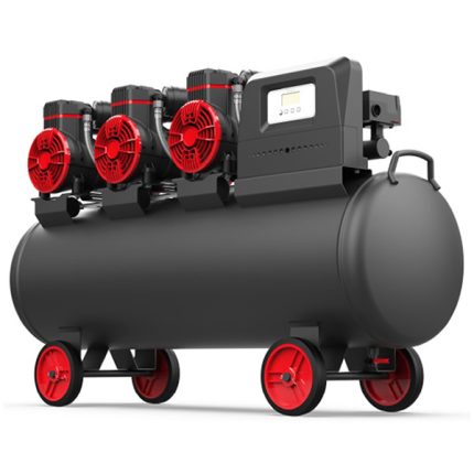 three cylinder oil free air compressor