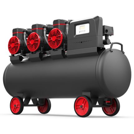 three head oil free air compressor