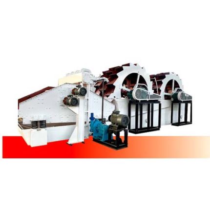 double wheel sand washing and fine sand recovery machine