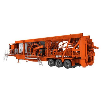 coiled tubing mast unit