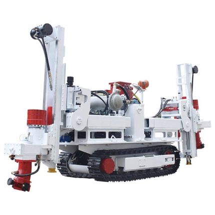 dual-arm roof-cutting and pressure relief drill rig