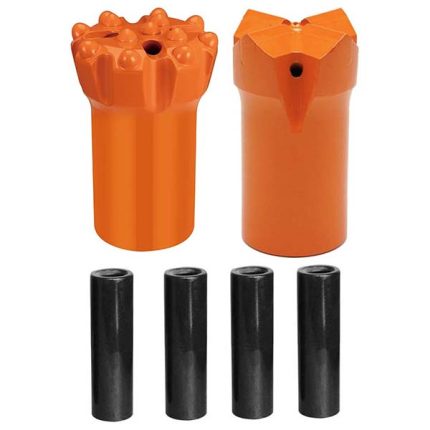 R32 threaded retract button bit