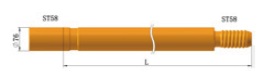 ST58-D76-ST58 drill tube