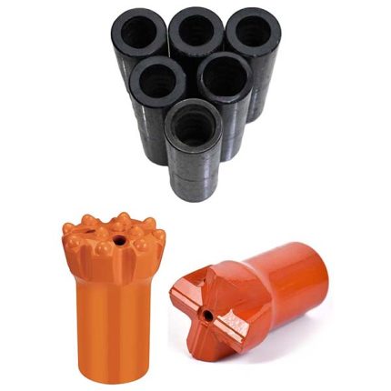 T38 threaded drop center retract button bit