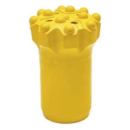 T45 threaded drop center retract button bit